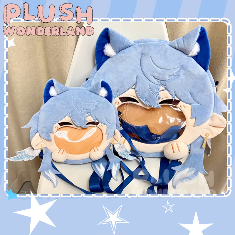 【Auf Lager】Plüsch-Wunderland-Spielpuppe mit großem Mund, Umhängetasche, blau, Itabag, Fanartikel