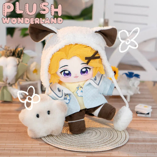 【Sold Out】PLUSH WONDERLAND Blonde Puppy Plushie Cotton Doll FANMADE 20CM - plushwonderland