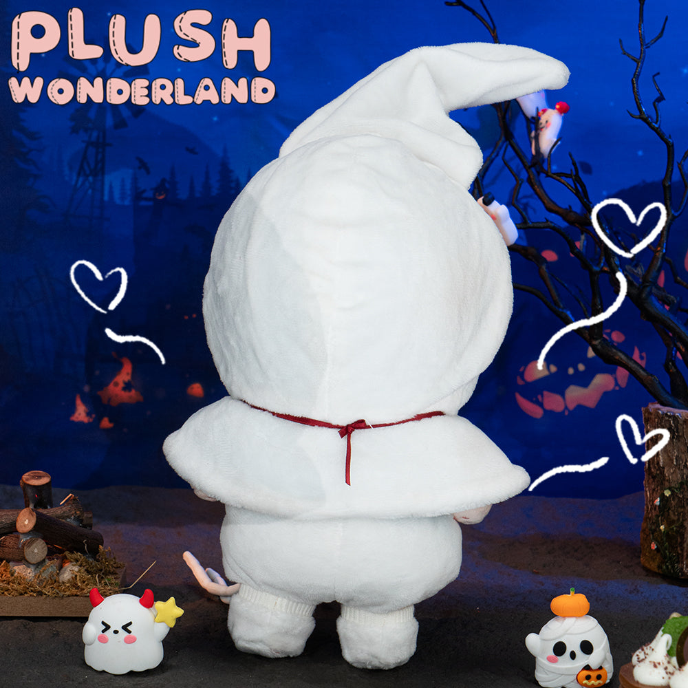 【IN STOCK】PLUSH WONDERLAND Doll Clothes 20CM Halloween Black Cat/ Ghost/ Pumpkin Cloak White Orange Black