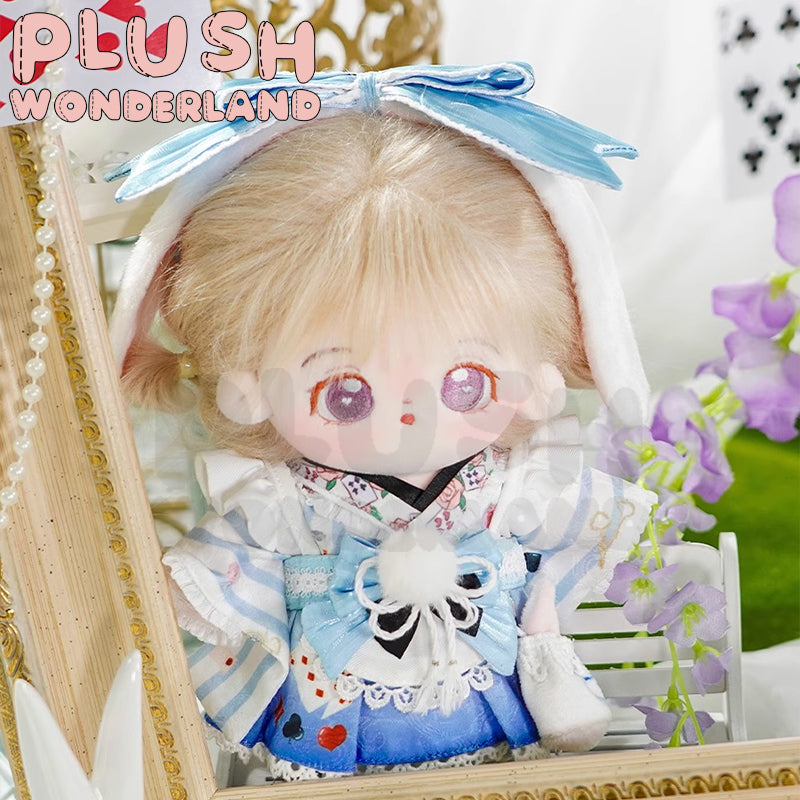 【EN STOCK】PELUCHES WONDERLAND Aventuras de Alicia Muñeca de peluche de 15CM/20CM Ropa estilo Sueño Azul HECHO POR FANS