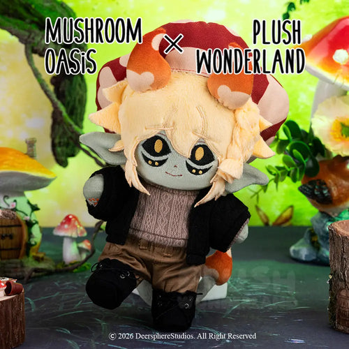 【PRESALE】【Authorized】PLUSH WONDERLAND Mushroom Oasis Mychael 20CM Plushie Cotton Doll   【PRESALE】【Authorized】PLUSH WONDERLAND Mushroom Oasis Mychael 20CM Plushie Cotton Doll