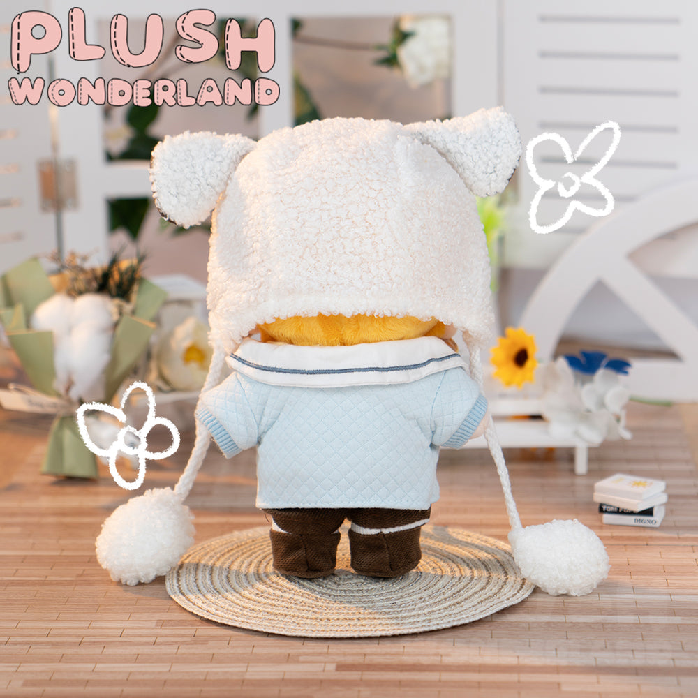 【Ausverkauft】Plüschtier „Wunderland“ – Blonder Welpe aus Baumwolle, handgefertigt, 20 cm