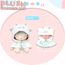 Load image into Gallery viewer, 【PRESALE】PLUSH WONDERLAND Dog/ Pig/ Sheep Animal Fluffy Cloak Doll Clothes 10CM/20CM/40CM White Yellow Pink
