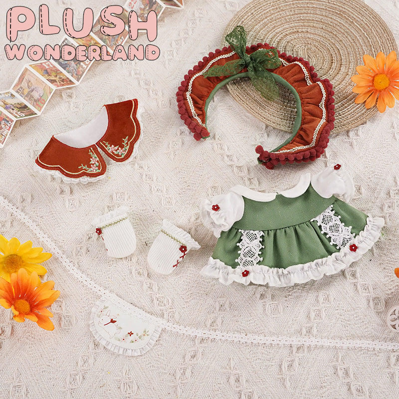 【Auf Lager】Plüschtier „Wunderland Beeren-Teeparty“ aus Plüsch, 20 cm, inklusive Kleidung aus Baumwolle