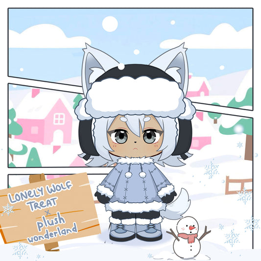 【PRESALE】【Authorized】PLUSH WONDERLAND Lonely Wolf Treat Treat 20CM Plushie Cotton Doll