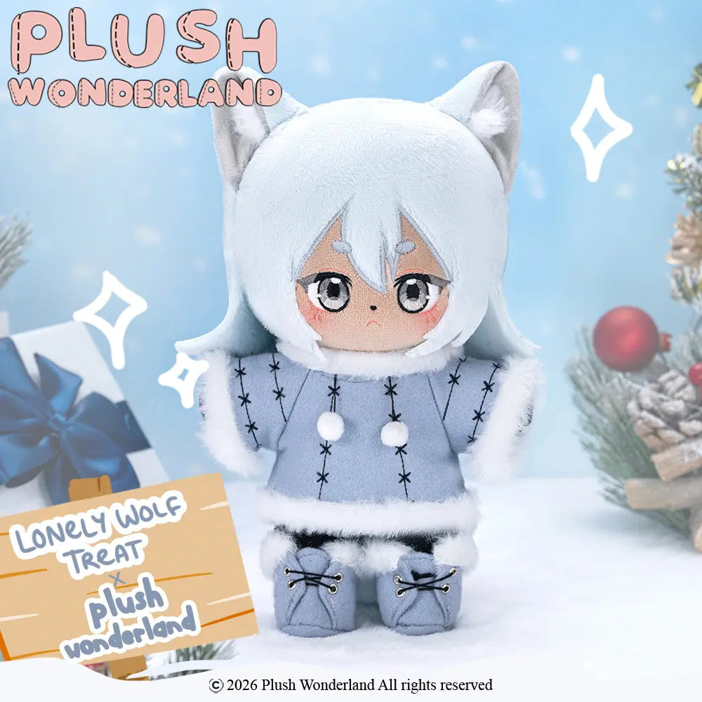 【Sold Out】【Authorized】PLUSH WONDERLAND Lonely Wolf Treat Treat 20CM Plushie Cotton Doll