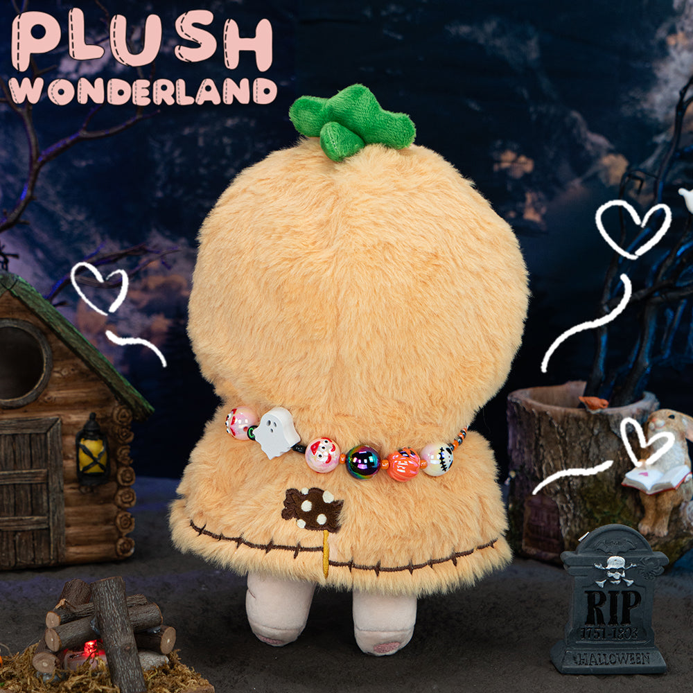 【IN STOCK】PLUSH WONDERLAND Doll Clothes 20CM Halloween Ghost/Pumpkin Cloak White Orange