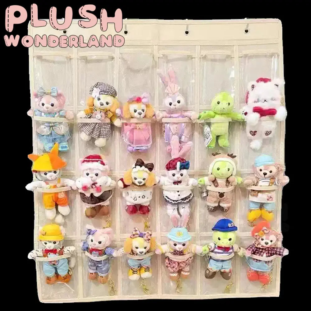 [10CM Doll Hanging Organizer]Beige with multiple compartments Doll Display