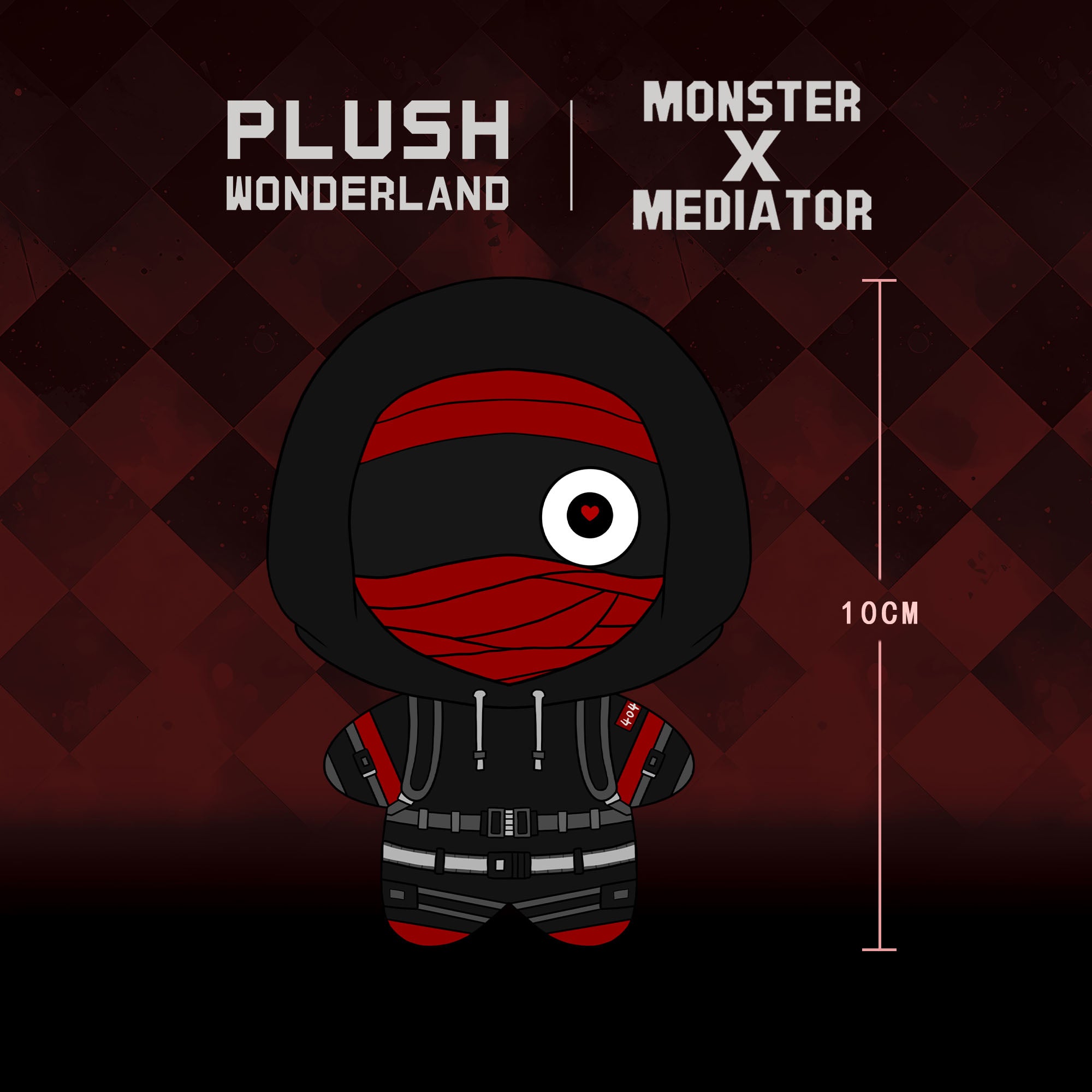 【PRESALE】【Authorized】【10CM Doll】PLUSH WONDERLAND Monster X Mediator NauseAxe404 Plushie 10CM Doll Pendant Keychain