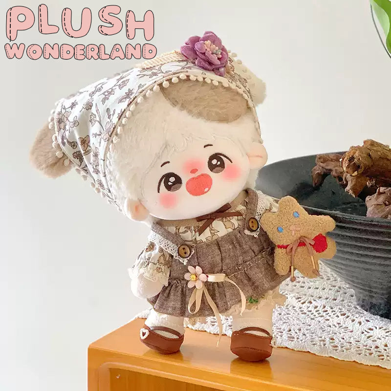 【Auf Lager】Plüsch-Wunderland-Puppenkleidung für Mädchen (20 cm, Waldgrün/Braun) – Rock