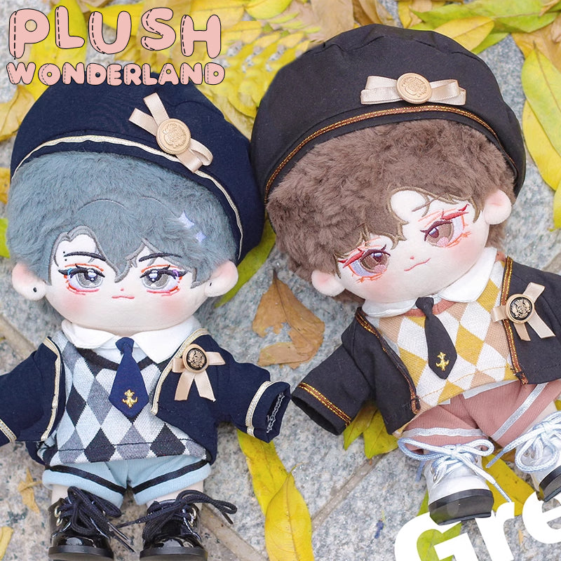 【IN STOCK】PLUSH WONDERLAND College Style Uniform Plushies Cotton Doll Clothes 20CM
