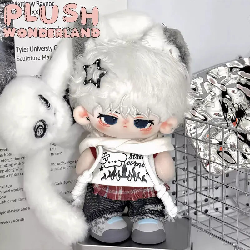 【IN STOCK】PLUSH WONDERLAND Vintage Cool Dog Hoodie 20CM Doll Clothes - plushwonderland