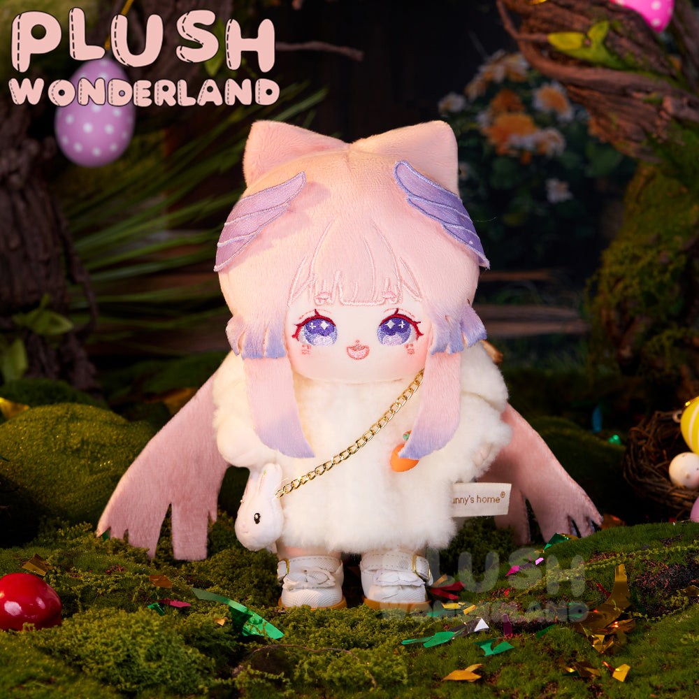 【Auf Lager】Plüsch-Osterhase aus dem Wunderland, flauschiger Mantel, Plüschtier, Baumwollpuppenkleidung, 20 cm