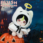 【IN STOCK】PLUSH WONDERLAND Doll Clothes 10CM Halloween Cloak White Orange