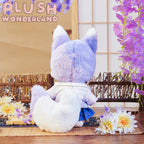 【Letzte Charge】【Nur noch wenige Exemplare auf Lager】Plüschtier „Wunderland“: Kleiner lila Fuchs aus Baumwolle, 20 cm, handgefertigt