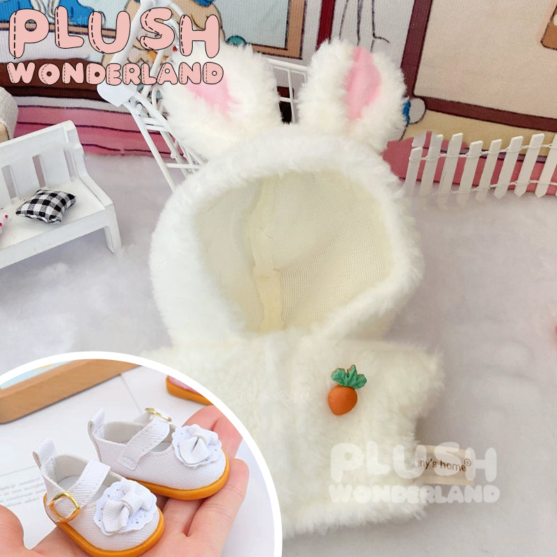 【IN STOCK】PLUSH WONDERLAND Easter Rabbit Fluffy coat Plushies Cotton Doll Clothes 20CM