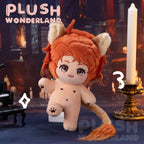 【Plüschtier-Design】Plüschtier WONDERLAND Twisted-Wonderland Cheka Baumwollpuppe, 20 cm, Fan-Herstellung