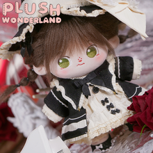 Load image into Gallery viewer, 【INSTOCK】PLUSH WONDERLAND Tiramisu Witch Black White Cotton Doll Plush Clothes 20 CM
