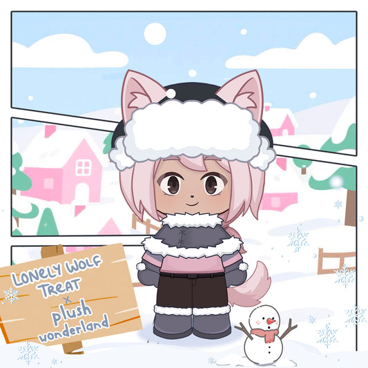 【PRESALE】【Authorized】PLUSH WONDERLAND Lonely Wolf Treat Trick 20CM Plushie Cotton Doll