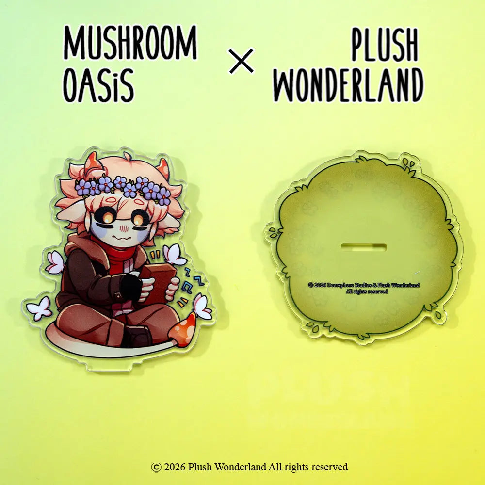 【In Stock】【Authorized】PLUSH WONDERLAND Mushroom Oasis Mychael 8CM Picnic and Flower Acrylic Standees