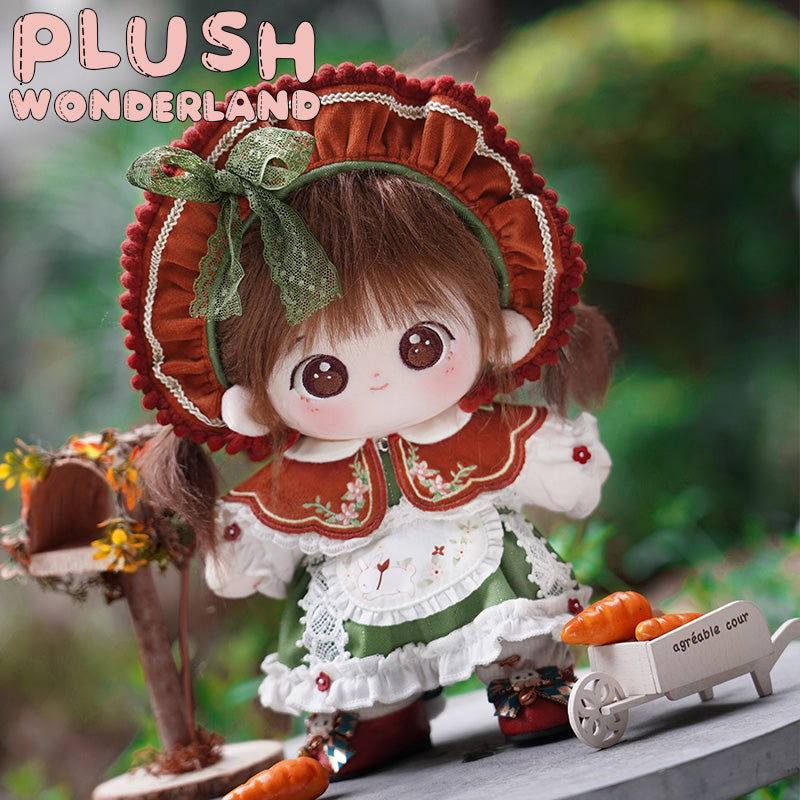 【Auf Lager】Plüschtier „Wunderland Beeren-Teeparty“ aus Plüsch, 20 cm, inklusive Kleidung aus Baumwolle