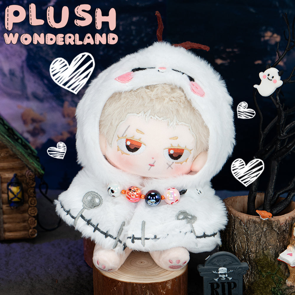 【IN STOCK】PLUSH WONDERLAND Doll Clothes 20CM Halloween Ghost/Pumpkin Cloak White Orange