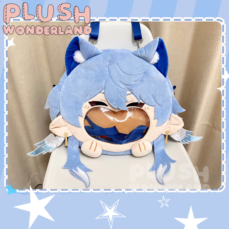 【Auf Lager】Plüsch-Wunderland-Spielpuppe mit großem Mund, Umhängetasche, blau, Itabag, Fanartikel