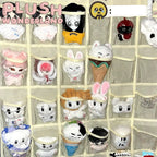[10CM Doll Hanging Organizer]Beige with multiple compartments Doll Display