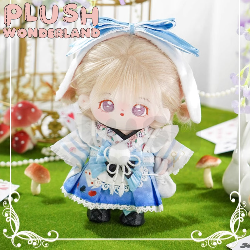【EN STOCK】PELUCHES WONDERLAND Aventuras de Alicia Muñeca de peluche de 15CM/20CM Ropa estilo Sueño Azul HECHO POR FANS