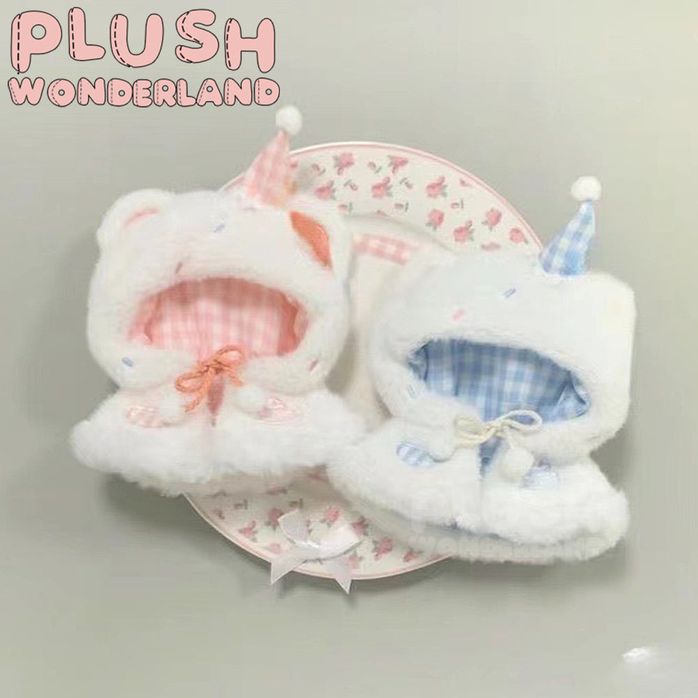 【IN STOCK】PLUSH WONDERLAND Cake Cape Cute Fluffy Doll Clothes 10CM Blue Pink