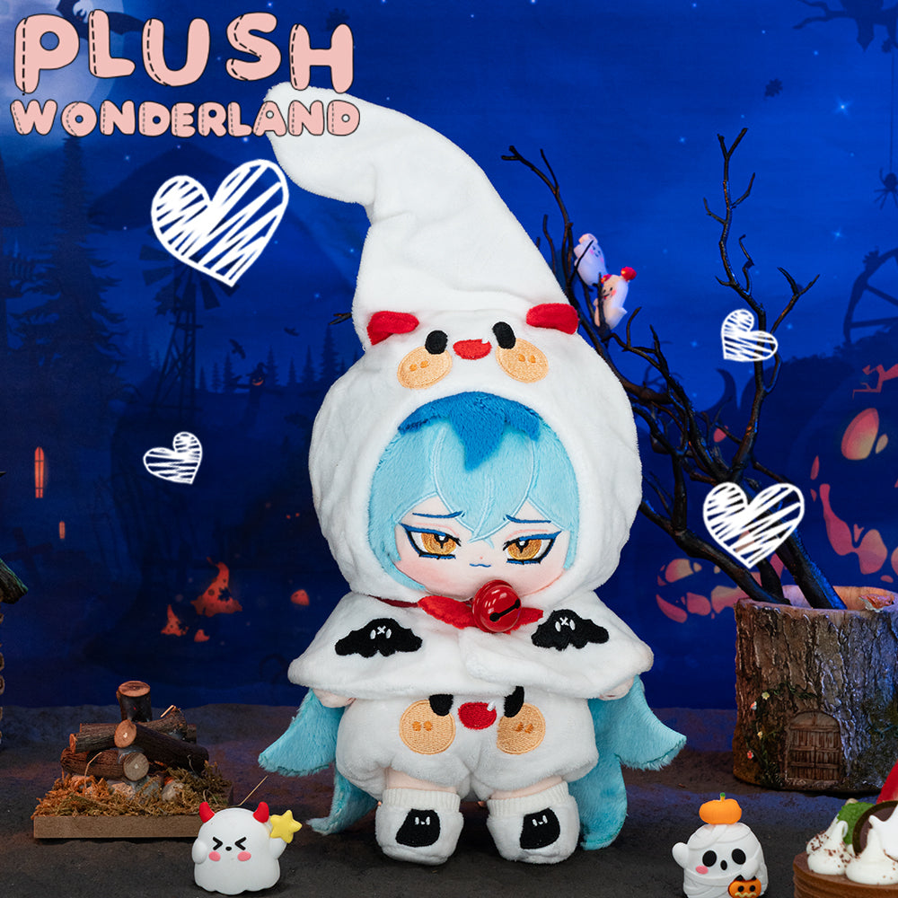 【IN STOCK】PLUSH WONDERLAND Doll Clothes 20CM Halloween Black Cat/ Ghost/ Pumpkin Cloak White Orange Black