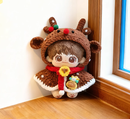 【PRESALE】PLUSH WONDERLAND Reindeer Snowman Set 10CM Doll Clothes