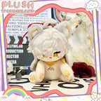 【Auf Lager】Plüschtier aus dem Wunderland, sitzend, aus Baumwolle, 15 cm, handgefertigt