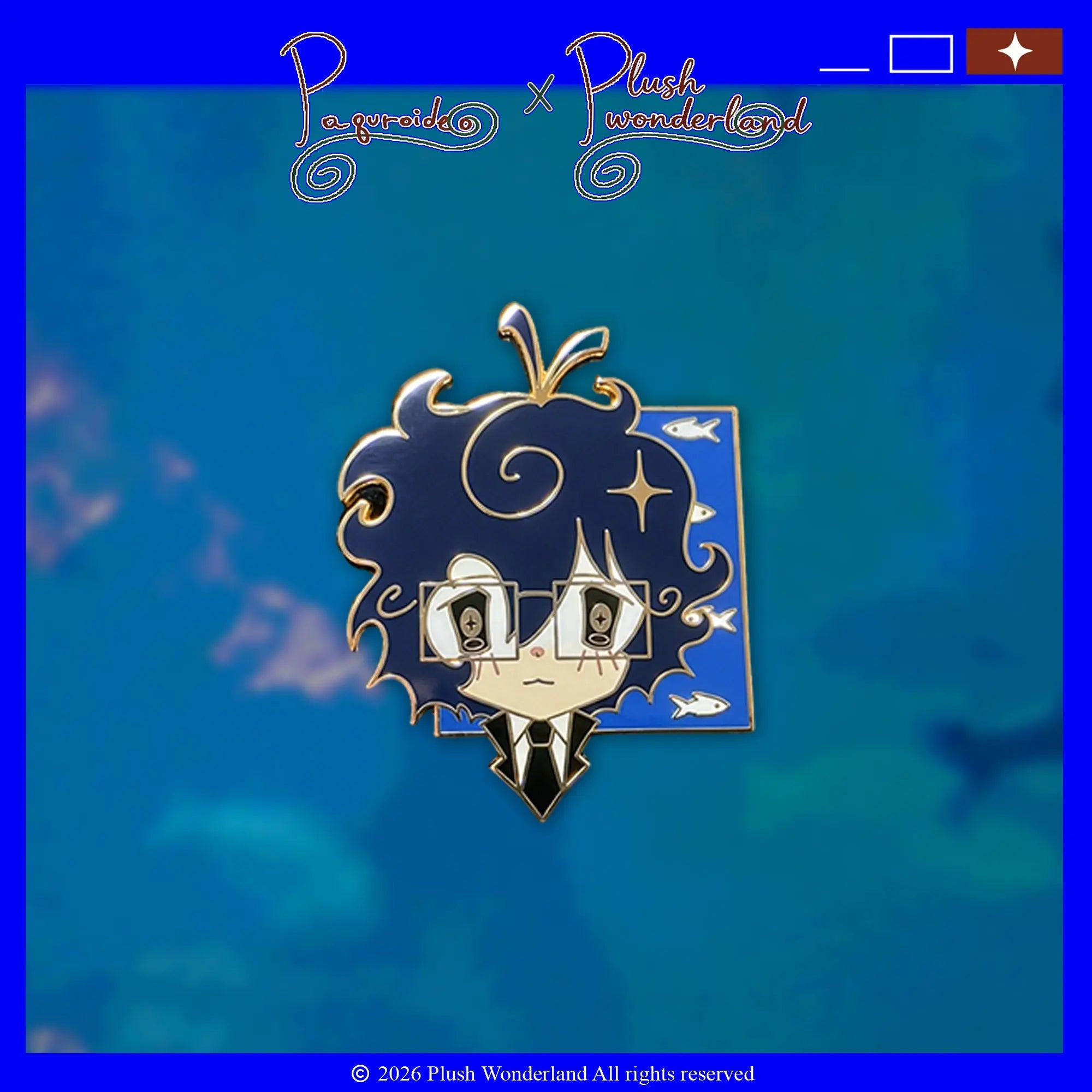 【PRESALE】【Authorized】PLUSH WONDERLAND Paguroideo Metal Badge