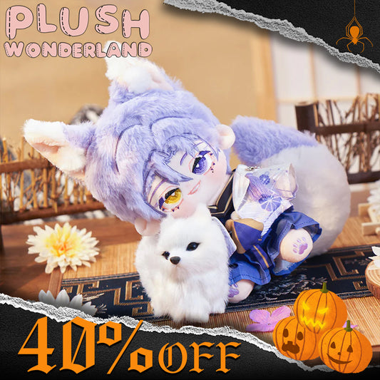【Halloween 40% OFF】【Last Batch】【INSTOCK】PLUSH WONDERLAND Little Purple Fox Cotton Doll Plushie 20CM FANMADE