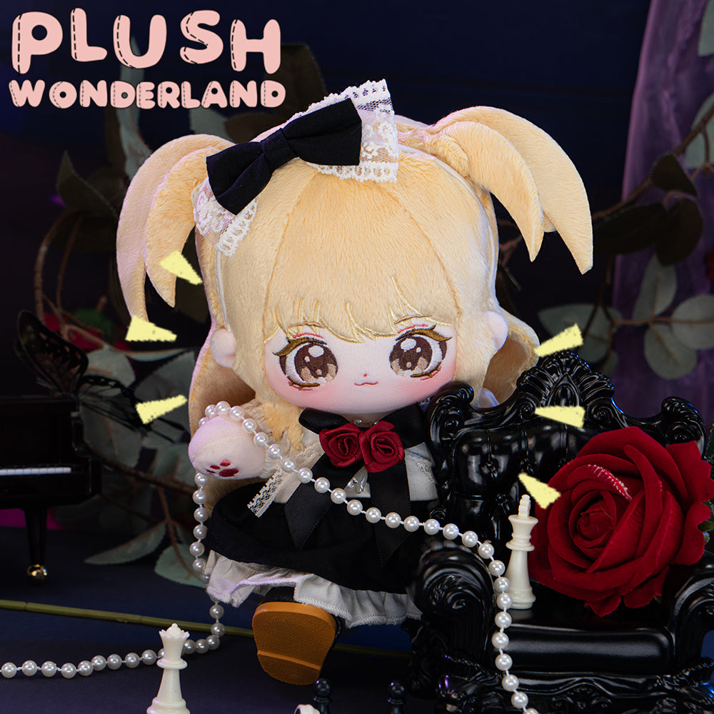 【Ausverkauft】Plüschtier WONDERLAND Anime Apple Berry Sugar Puppe, 20 cm, Fan-Herstellung, süßes schwarzes Outfit