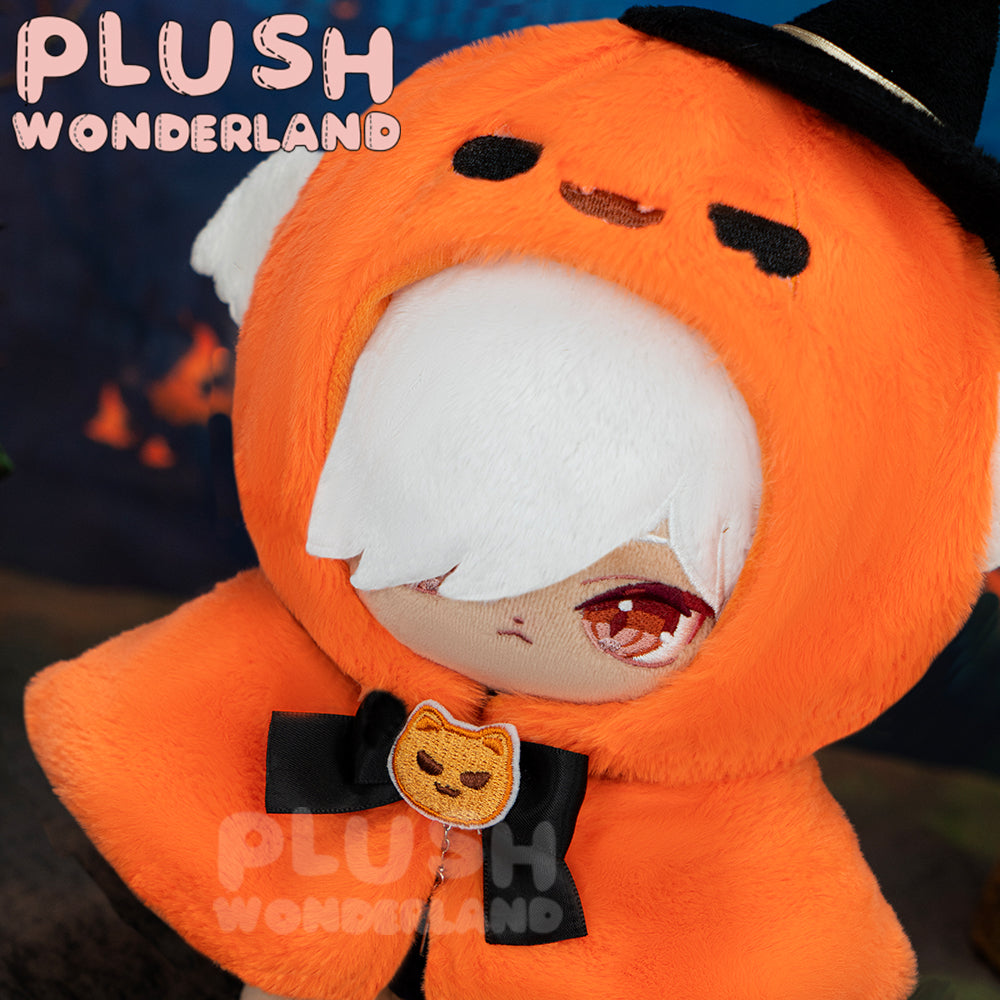 【IN STOCK】PLUSH WONDERLAND Doll Clothes 10CM Halloween Cloak White Orange