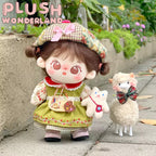 【Auf Lager】Plüsch-Wunderland-Puppenkleidung für Mädchen (20 cm, Waldgrün/Braun) – Rock