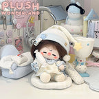 【Auf Lager】Plüsch-Wunderland-Puppenkleidung: Niedliche Wolke, weich, blau-rosa, 10 cm/20 cm