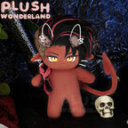 【Ausverkauft】Plüschtier „Crimson Warrior“ aus dem Wunderland, 20 cm, aus Baumwolle, hergestellt von Fans