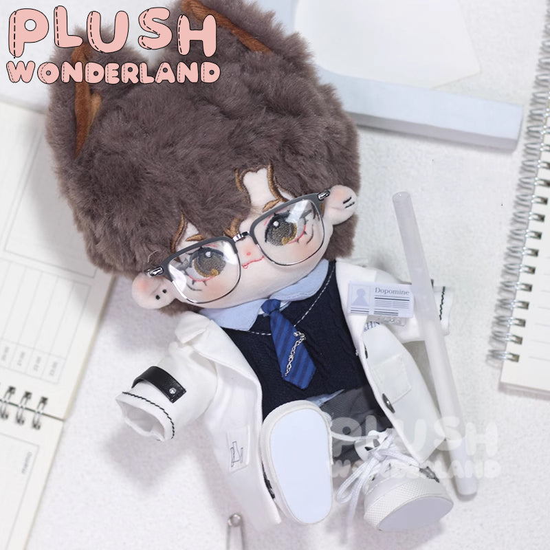 【IN STOCK】PLUSH WONDERLAND Pure White Scientific Uniform Plushies Cotton Doll Clothes 20 CM