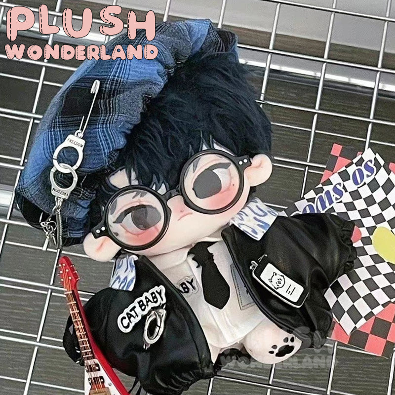 【In Stock】PLUSH WONDERLAND Police Leather Jacket Plushies Cotton Doll Clothes 20CM