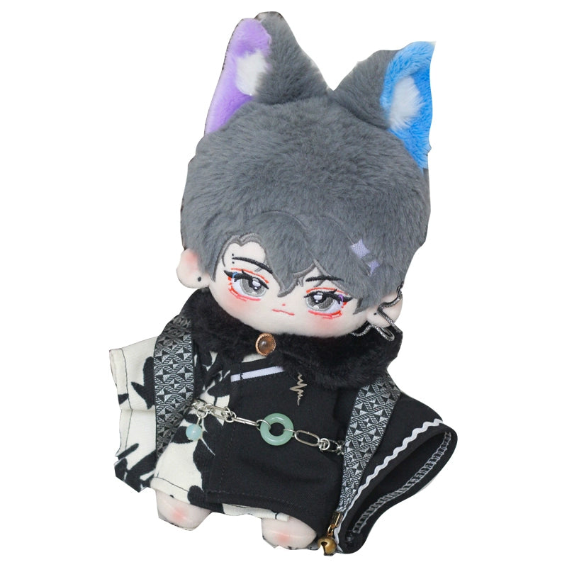 【In Stock】PLUSH WONDERLAND Chinese Style Fur Collar Plushies Cotton Doll Clothes 20 CM