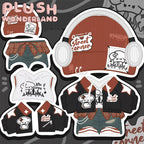 【IN STOCK】PLUSH WONDERLAND Vintage Cool Dog Hoodie 20CM Doll Clothes - plushwonderland