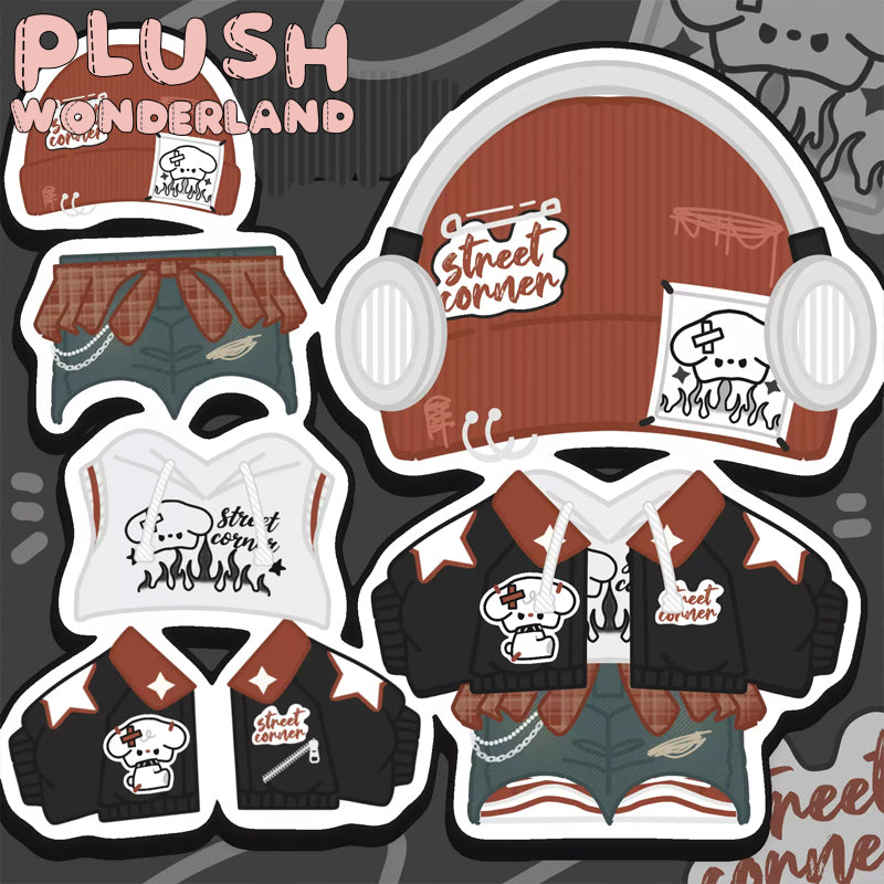 【Auf Lager】Plüsch-Wonderland Vintage Cool Dog Hoodie 20 cm Puppenkleidung