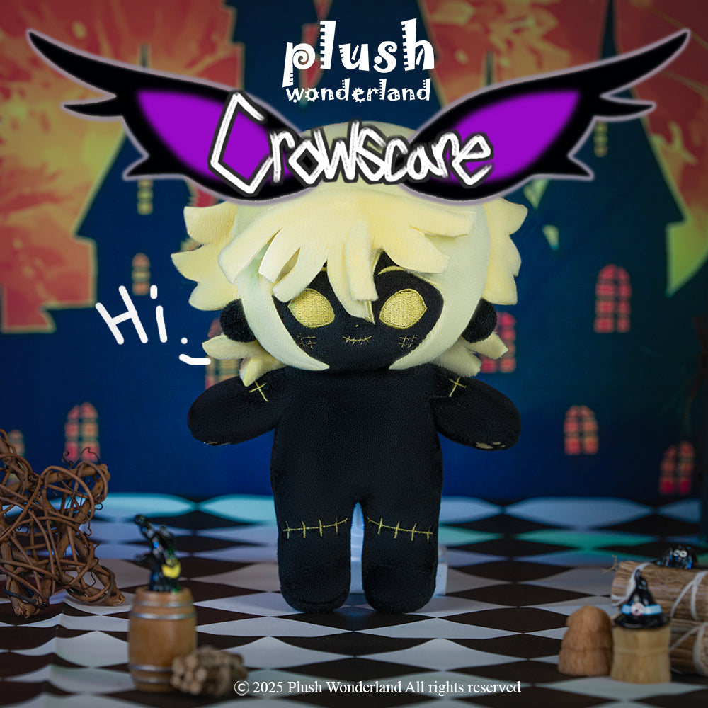 【VORVERKAUF】【Autorisierter Händler】PLUSH WONDERLAND Crowscare Ryo Night Ver. 20CM Plüschtier aus Baumwolle