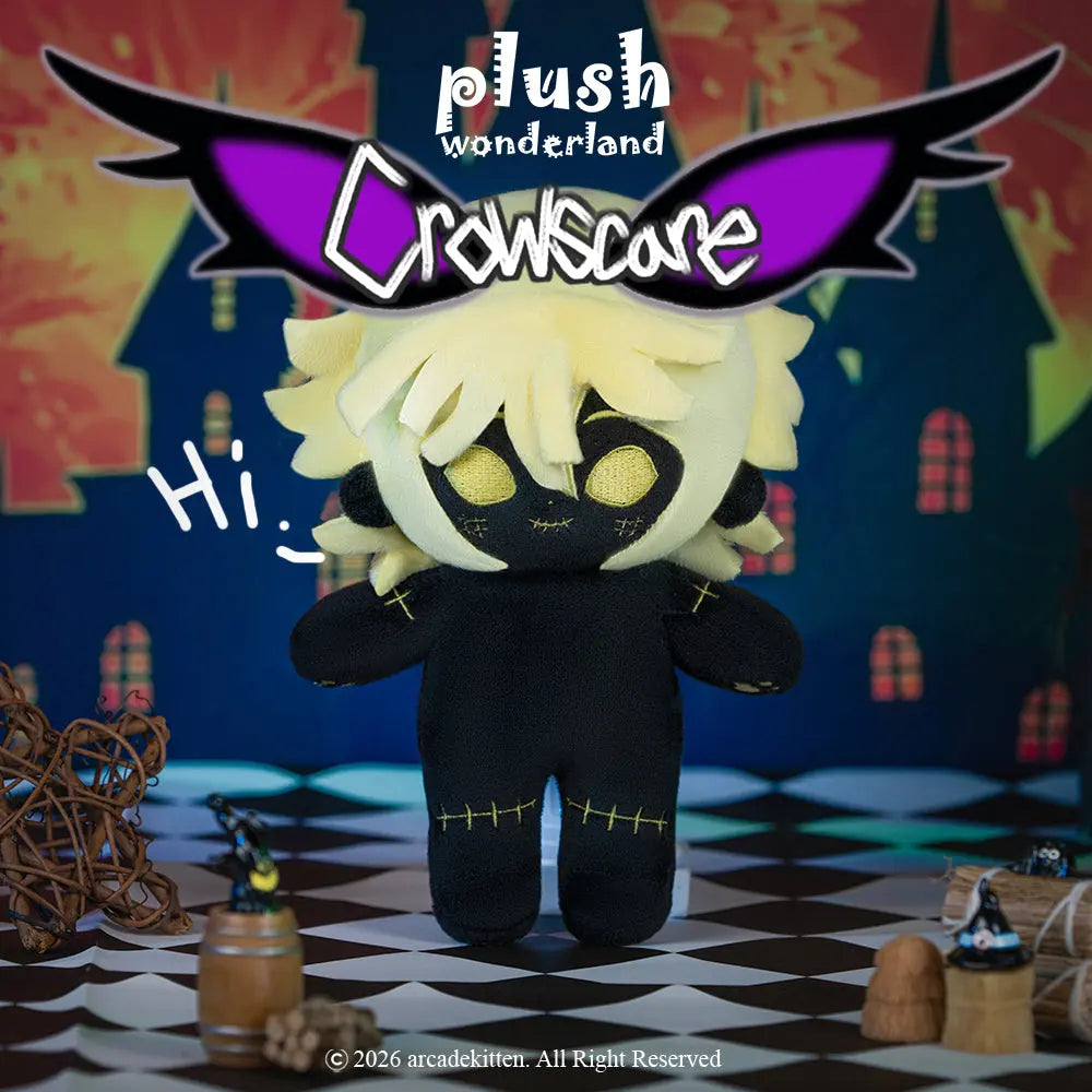 【In Stock】【Authorized】PLUSH WONDERLAND Crowscare Ryo Night Ver. 20CM Plushie Cotton Doll   【In Stock】【Authorized】PLUSH WONDERLAND Crowscare Ryo Night Ver. 20CM Plushie Cotton Doll