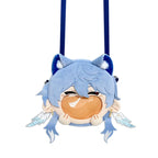 【Auf Lager】Plüsch-Wunderland-Spielpuppe mit großem Mund, Umhängetasche, blau, Itabag, Fanartikel