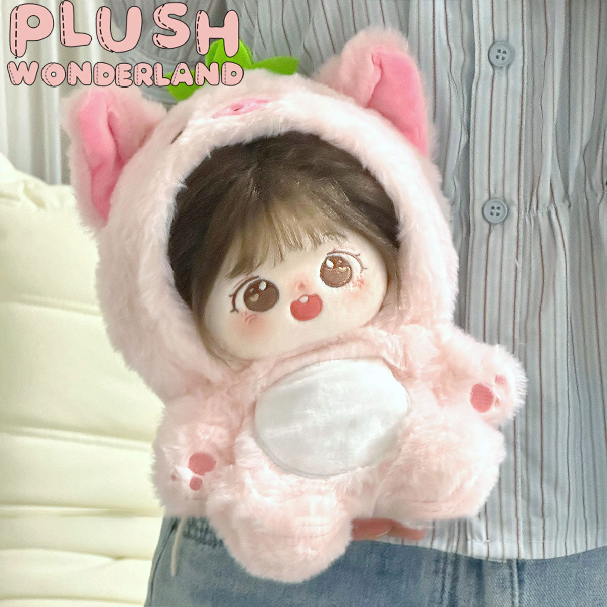 【INSTOCK】PLUSH WONDERLAND Animal Cute Fluffy One-Piece Suit 20CM Doll Clothes