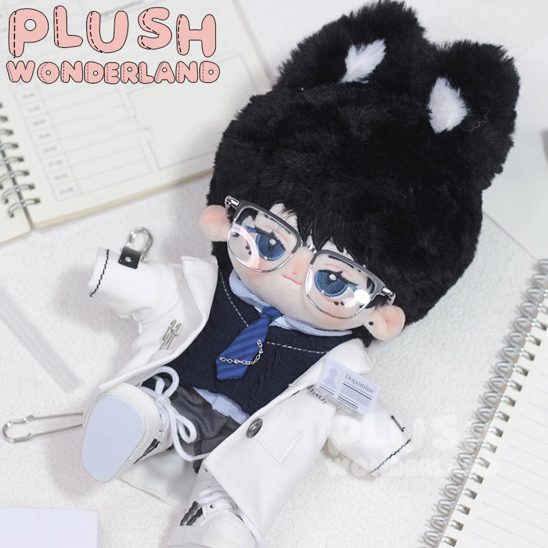 【IN STOCK】PLUSH WONDERLAND Pure White Scientific Uniform Plushies Cotton Doll Clothes 20 CM